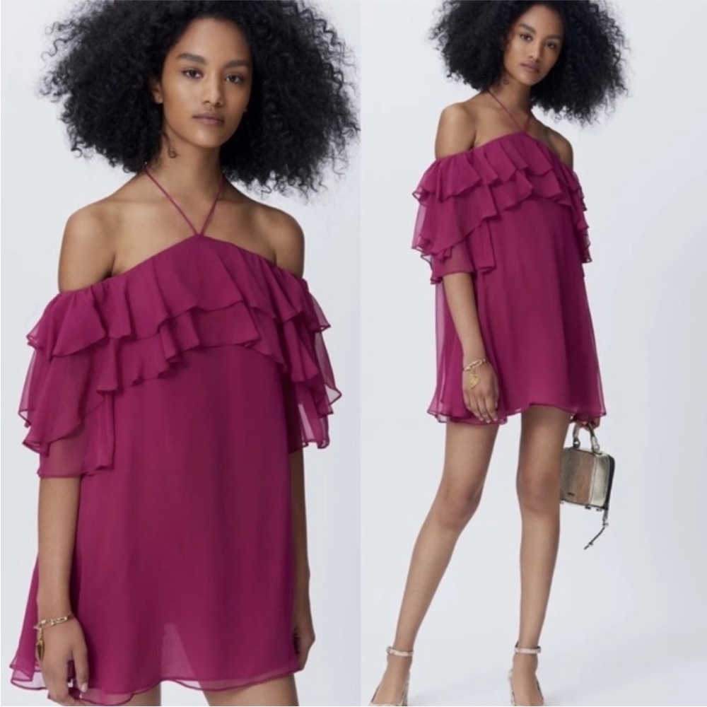 NWT Rebecca Minkoff Dena Dress in Raspberry MSRP $198. Size Small.